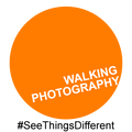 Walking Photography Logo. Branding for Photo Walks & Tours