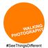 Walking Photography Logo. Branding for Photo Walks & Tours